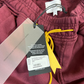 RHUDE Authentic Men's Heavyweight Embroidered Logo Sweatpants Burgundy MD MSRP: $765.00