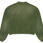 RHUDE Authentic Men's Sundry Olive Heavyweight Embroidered Quarter Zip Sweatshirt XL - MSRP: $750