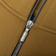 RHUDE Authentic Men's Mustard Heavyweight Embroidered Quarter Zip Sweatshirt SM - MSRP: $750