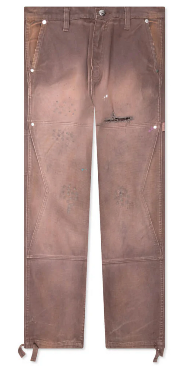 RHUDE Authentic Reza Double Knee Espresso Pants Mens Size Small MSRP:$975.00