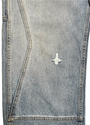 RHUDE Authentic Reza Denim Double Knee Indigo Pants Mens Size Small MSRP:$975.00