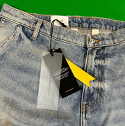 RHUDE Authentic Reza Denim Double Knee Indigo Pants Mens Size Small MSRP:$975.00
