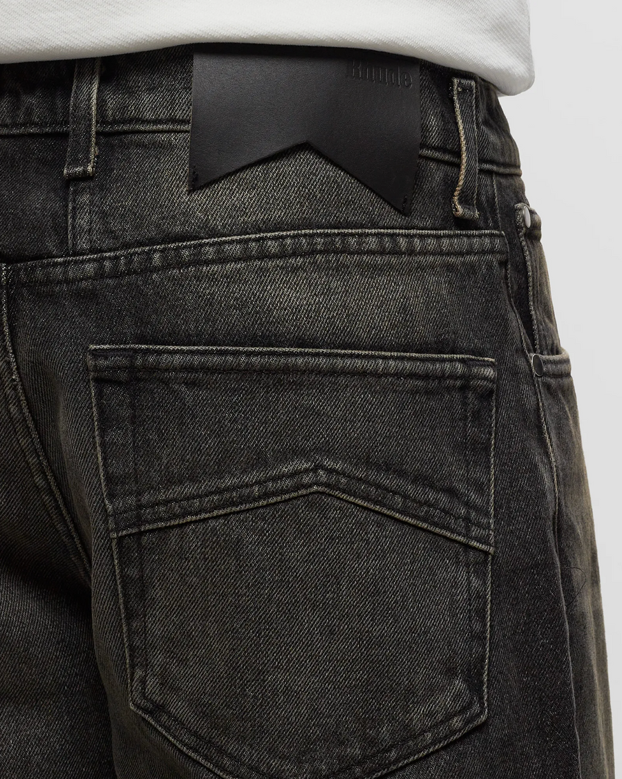RHUDE Authentic Wide Leg Black Denim Mens Jeans Size 30 MSRP:$795.00