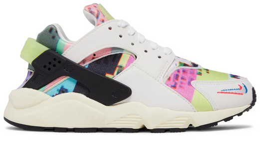 Women's Nike Air Huarache SE 'Pixel' Multi-Color Sneakers - Size 7W