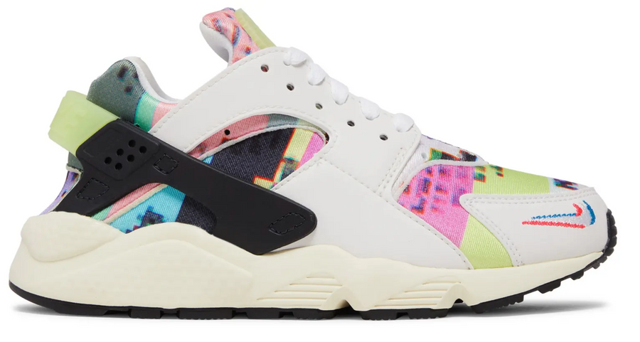 Women's Nike Air Huarache SE 'Pixel' Multi-Color Sneakers - Size 6.5W