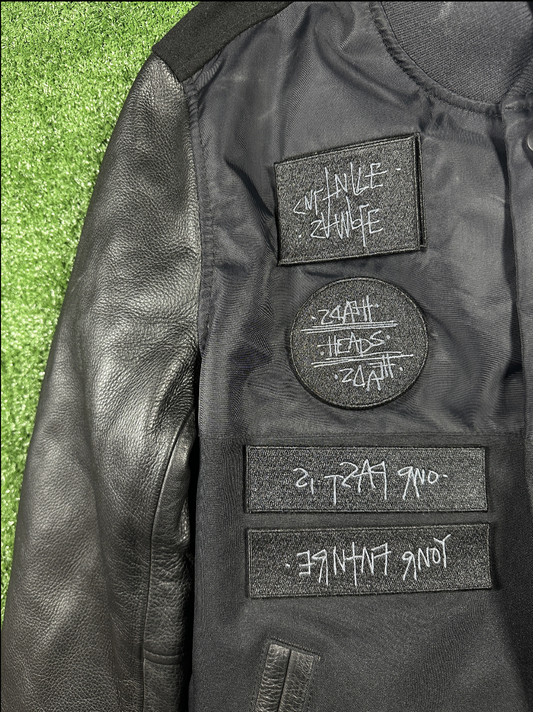 Nike Men's Black Destroyer Varsity Jacket - Size Medium