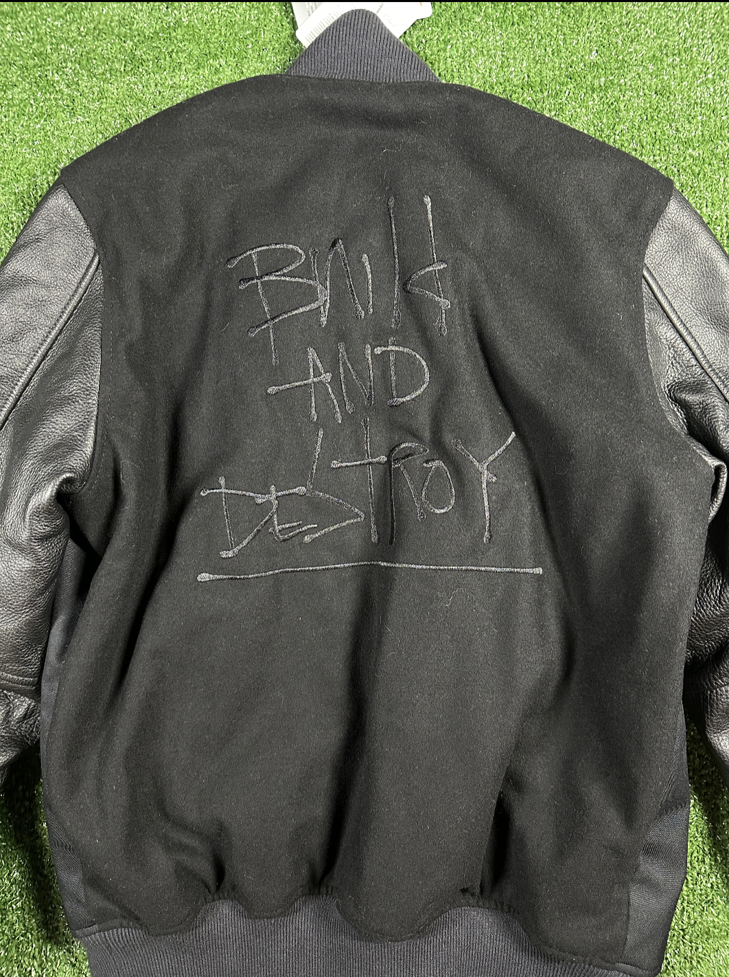 Nike Men's Black Destroyer Varsity Jacket - Size Medium