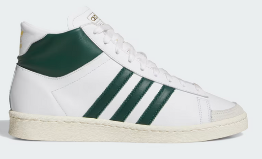 Adidas Jabbar High-Top Sneakers 'White Collegiate Green' - Size 10.5M