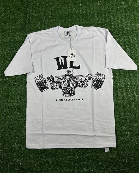 Warren Lotas 'Squat' White Men's T-Shirt - Size Small