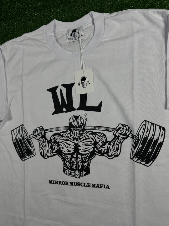 Warren Lotas 'Squat' White Men's T-Shirt - Size Small