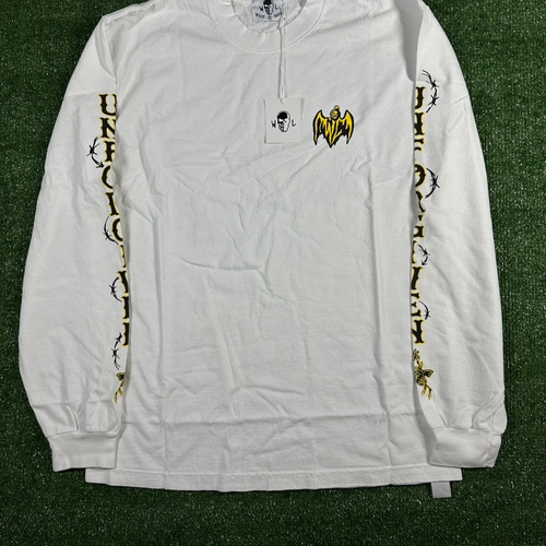 Warren Lotas 'Unforgiven' Long Sleeve White Men's Shirt - Size Medium
