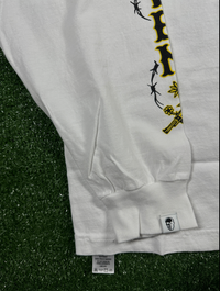 Warren Lotas 'Unforgiven' Long Sleeve White Men's Shirt - Size Medium