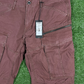G-Star Men's Rovic 3D Cargo Zip Pants in Burgundy - Size 36W/32L