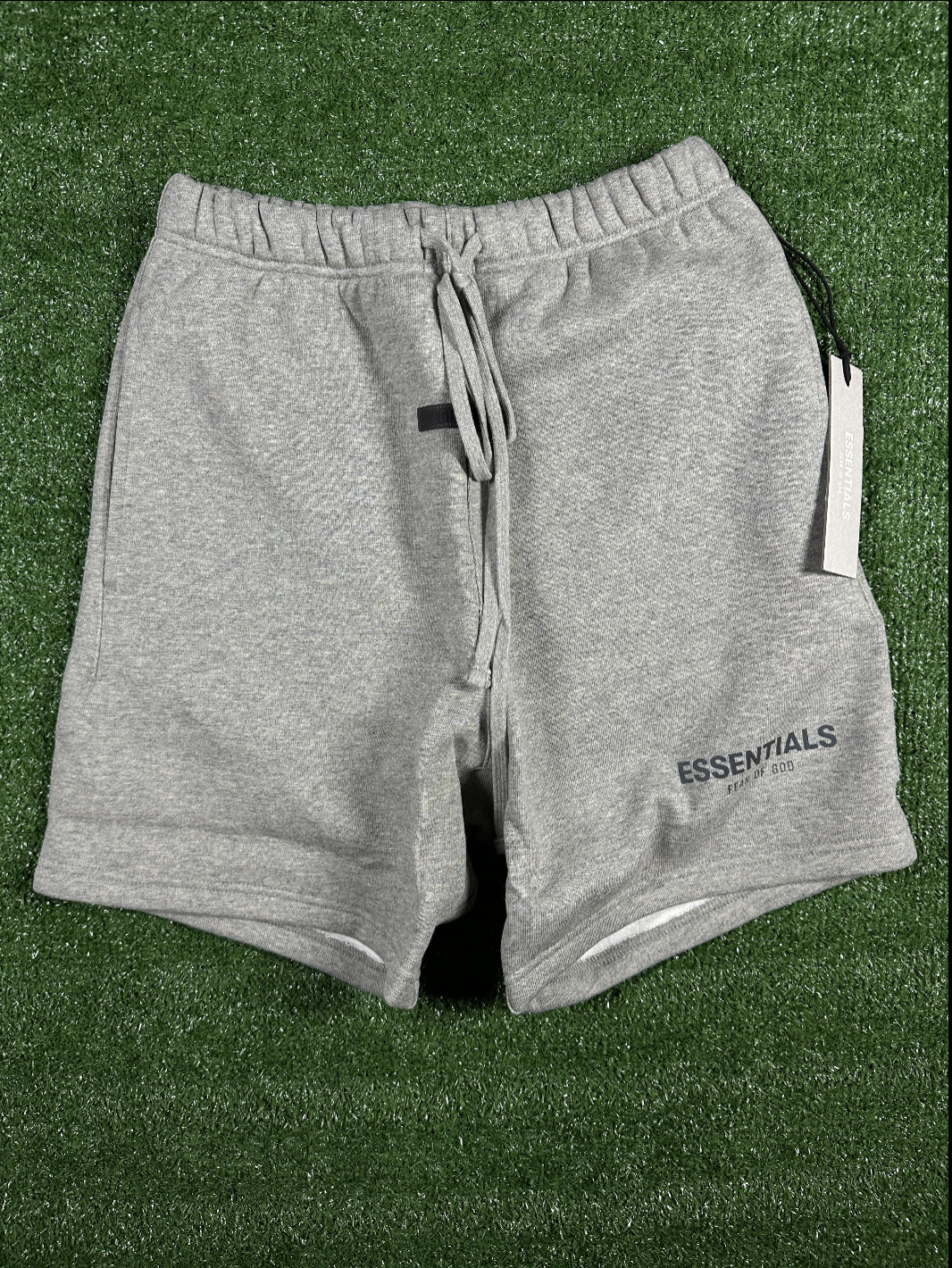 Fear Of God Essentials 'Dark Oatmeal' Grey Men's Sweatshorts - Size XXS