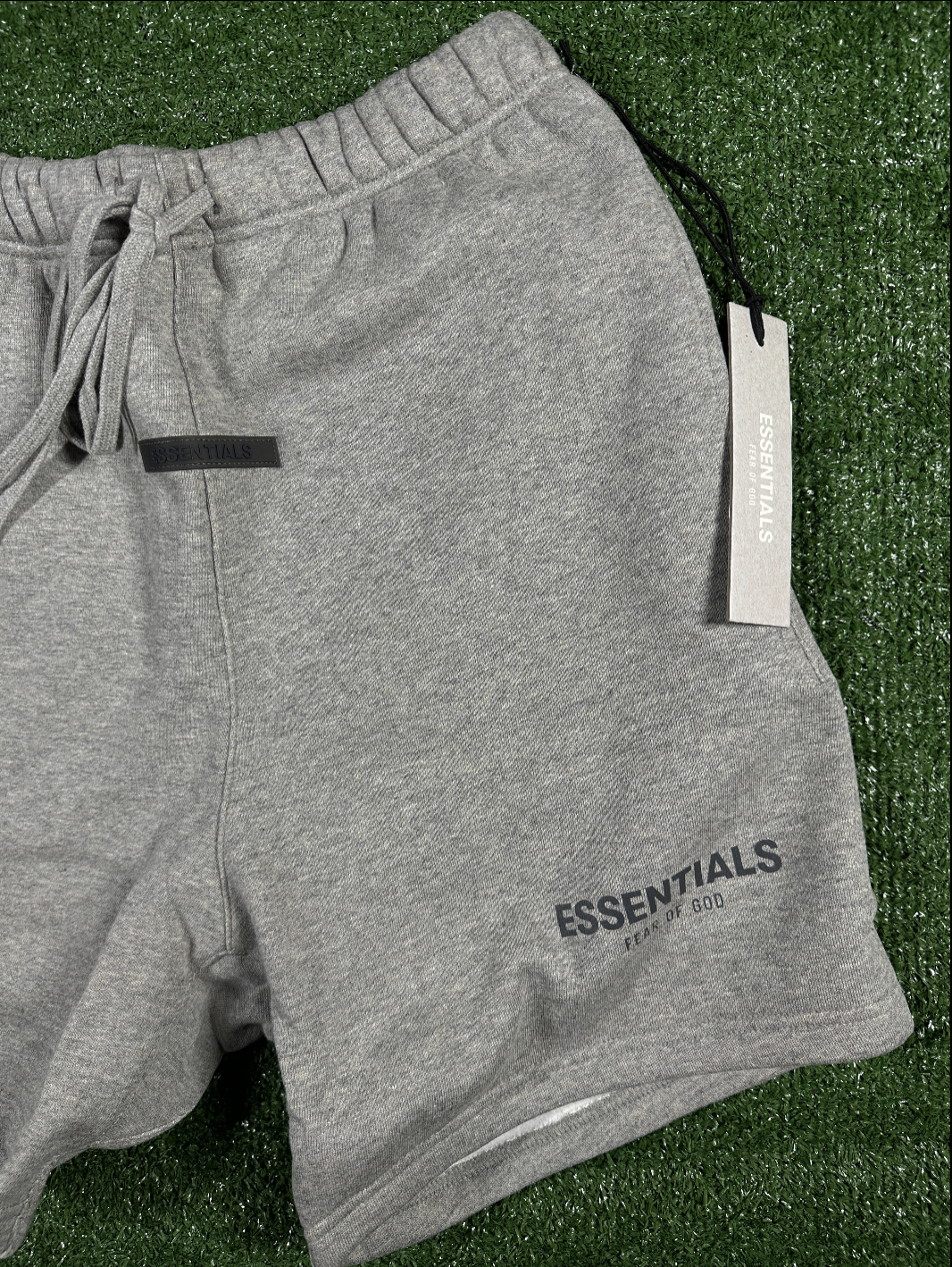 Fear Of God Essentials 'Dark Oatmeal' Grey Men's Sweatshorts - Size XXS