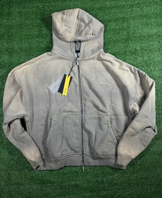 Rhude 'Sundry Elephant' Men's Full-Zip Hoodie (Minor Flaw) Brand New - Size Large