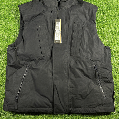 Stone Island Giubbotto Maniche Navy Blue Puffer Men's Full-Zip Vest - Size XXL