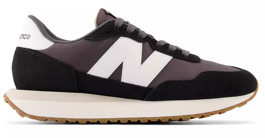 New Balance Women's 237 Black/White/Grey Running Sneakers - Size 6W