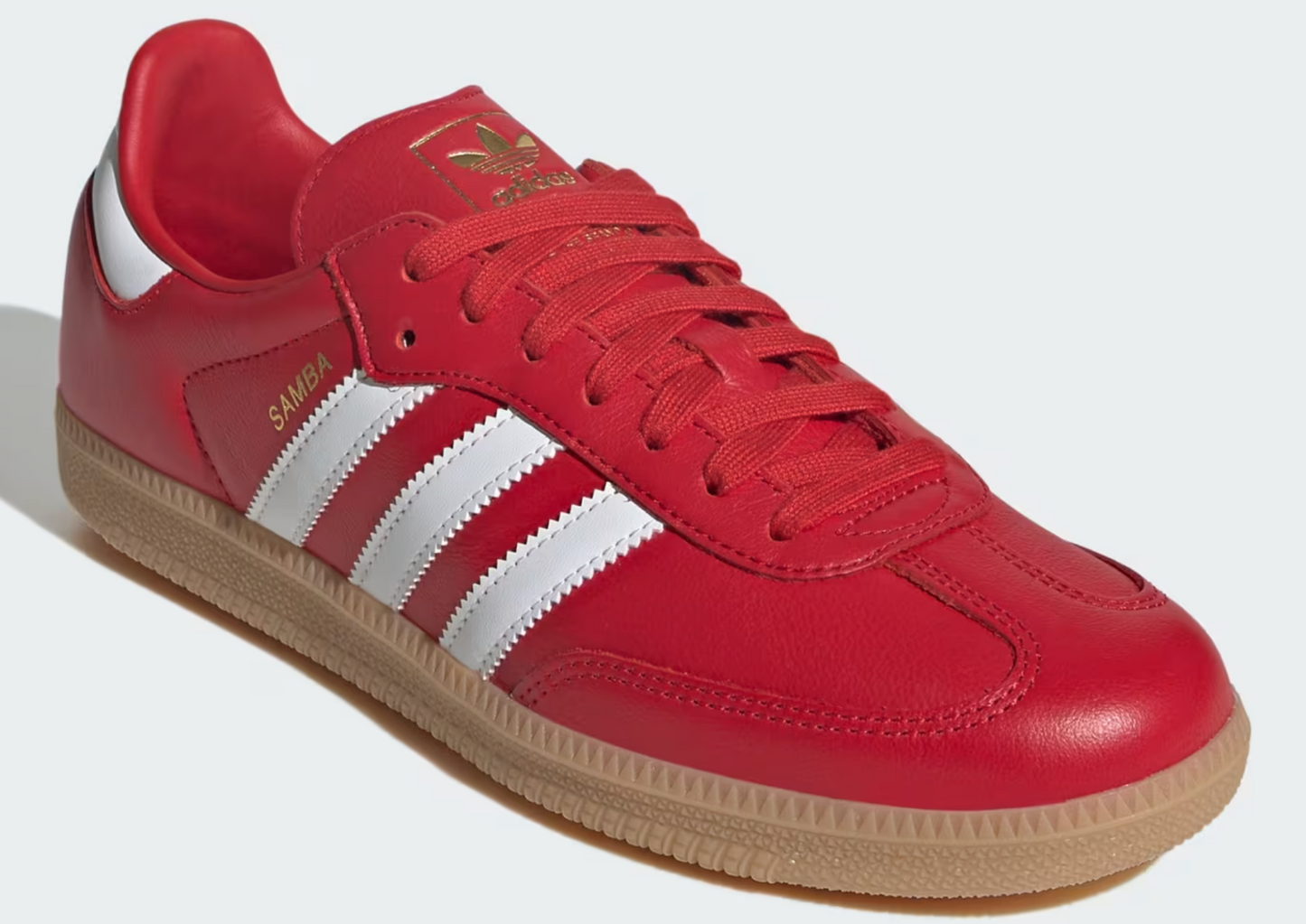 Adidas Samba OG 'Red/White Gum Bottom' Sneakers - Size 8.5M
