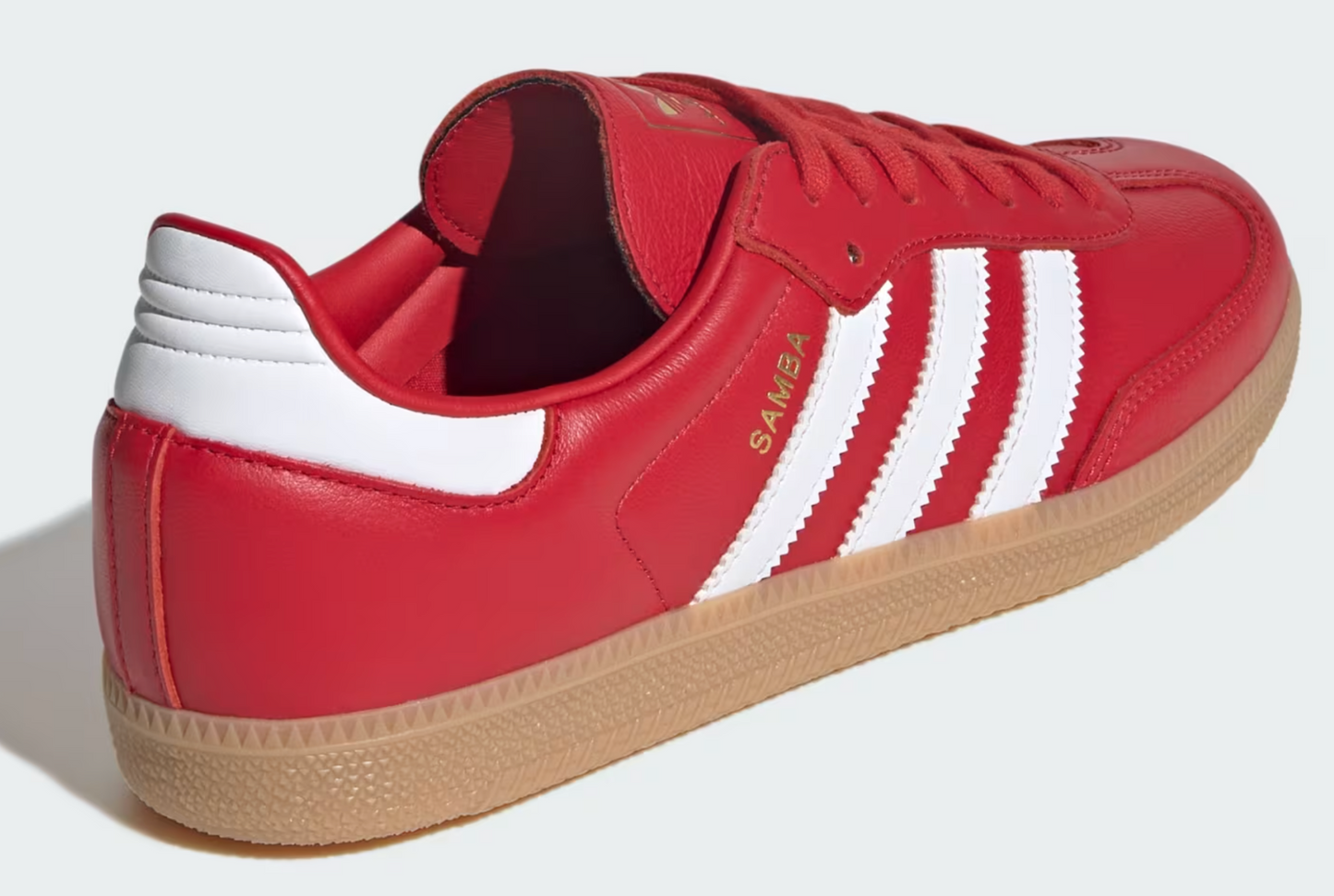 Adidas Samba OG 'Red/White Gum Bottom' Sneakers - Size 8.5M