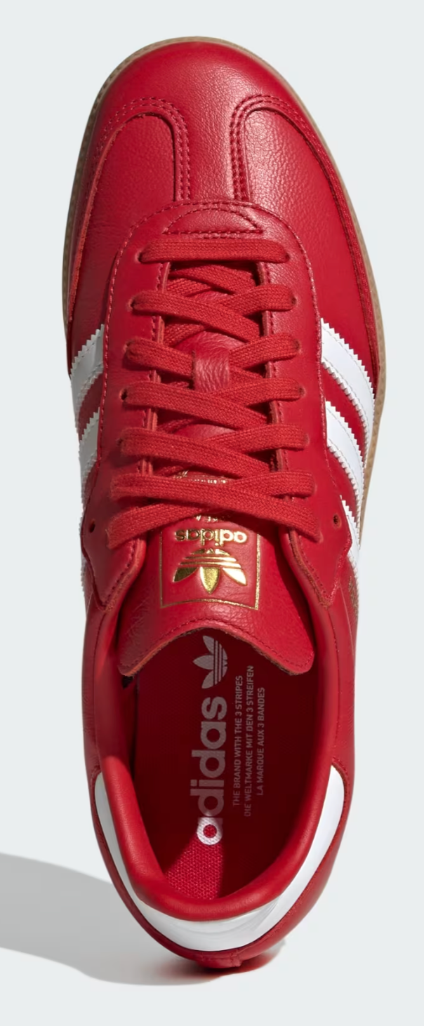 Adidas Samba OG 'Red/White Gum Bottom' Sneakers - Size 8.5M