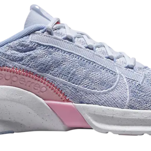 Nike Women's SuperRep Go Flyknit Next Nature 'Grey/Pink' Sneakers - Size 5.5W