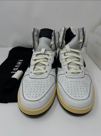 RHUDE Authentic Rhecess High Sneaker 'White Black' MSRP $685.00 Size 9 Mens Shoe