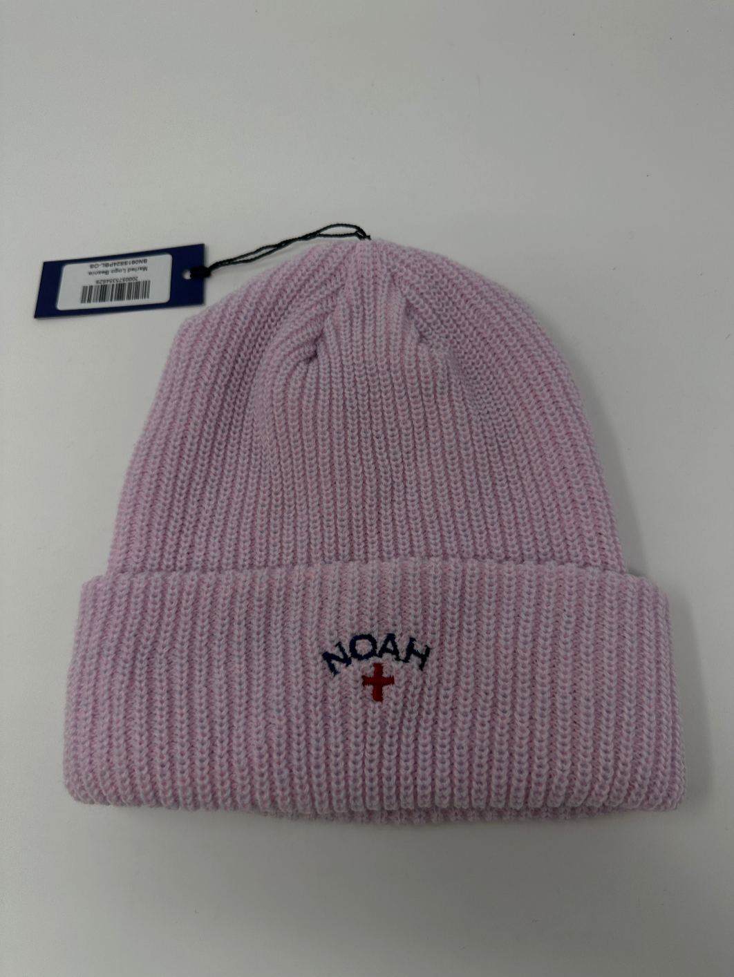 Noah NY Brand New Marled Logo Pink Beanie - One Size