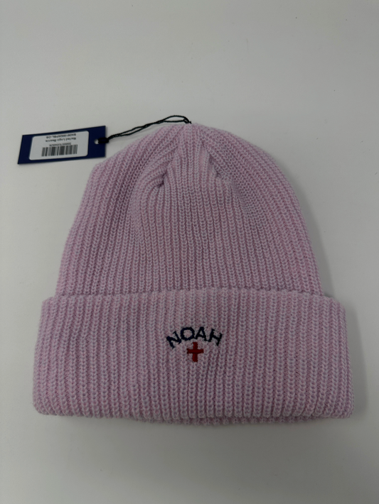 Noah NY Brand New Marled Logo Pink Beanie - One Size
