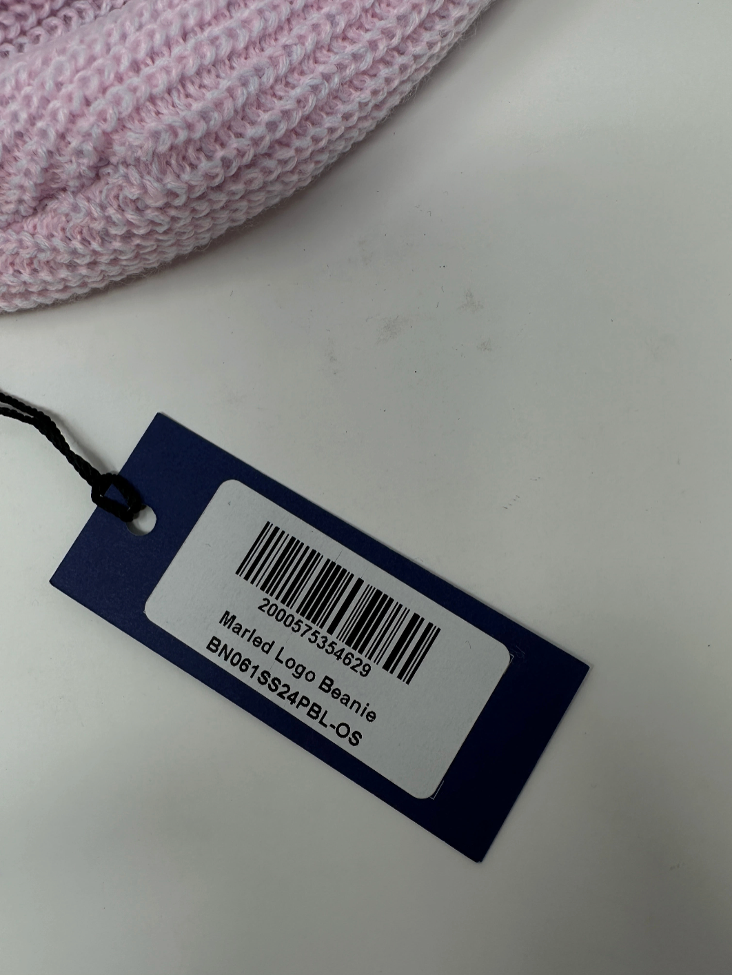 Noah NY Brand New Marled Logo Pink Beanie - One Size