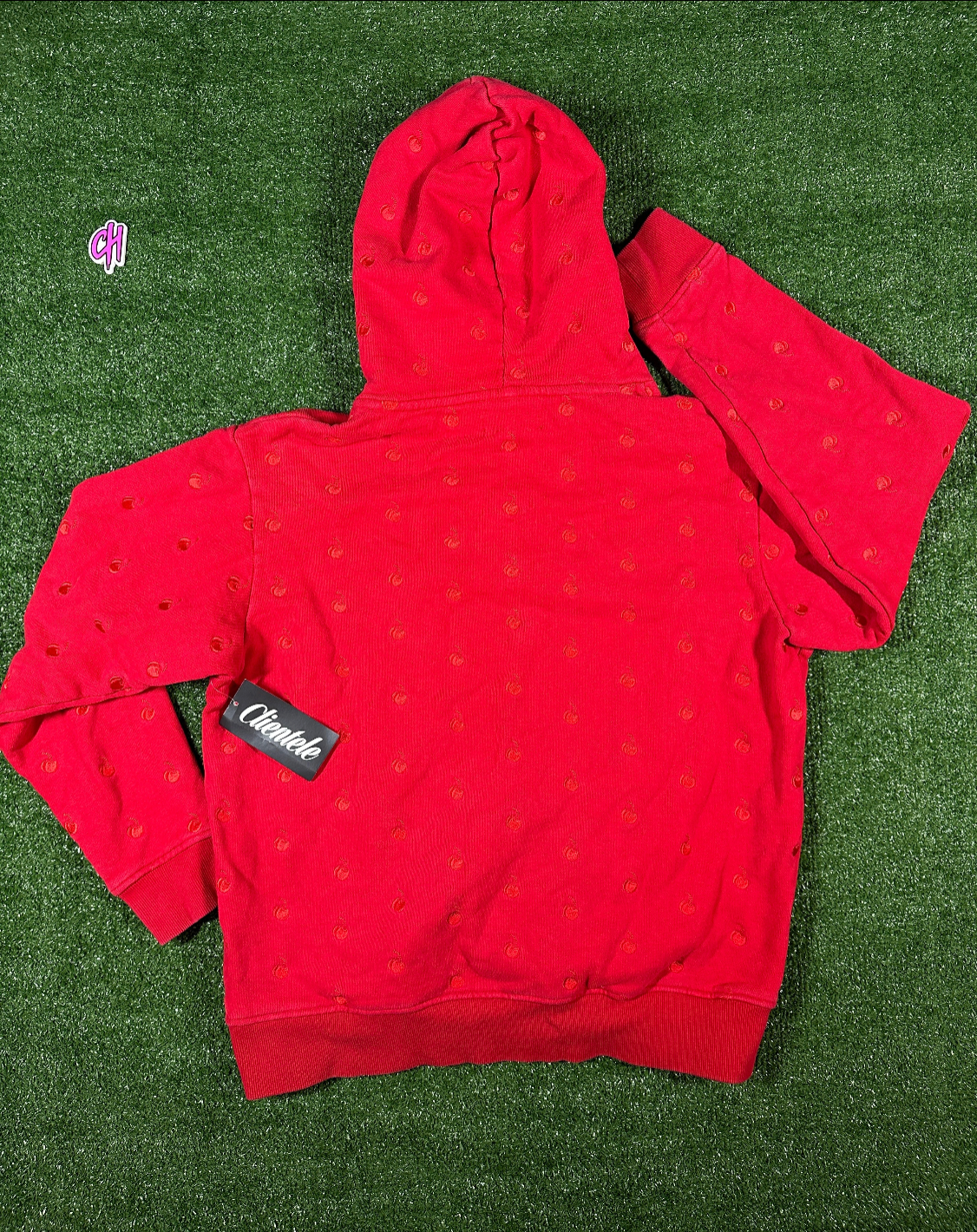 Kith X Cherry Coca-Cola Box Logo Men's Pullover Hoodie - Size Medium