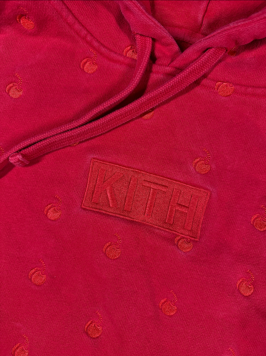 Kith X Cherry Coca-Cola Box Logo Men's Pullover Hoodie - Size Medium