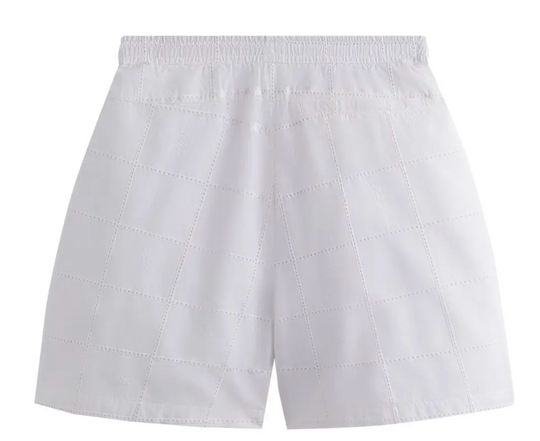 Kith Windowpane Eyelet Active Short 'White' Size Small BRAND NEW