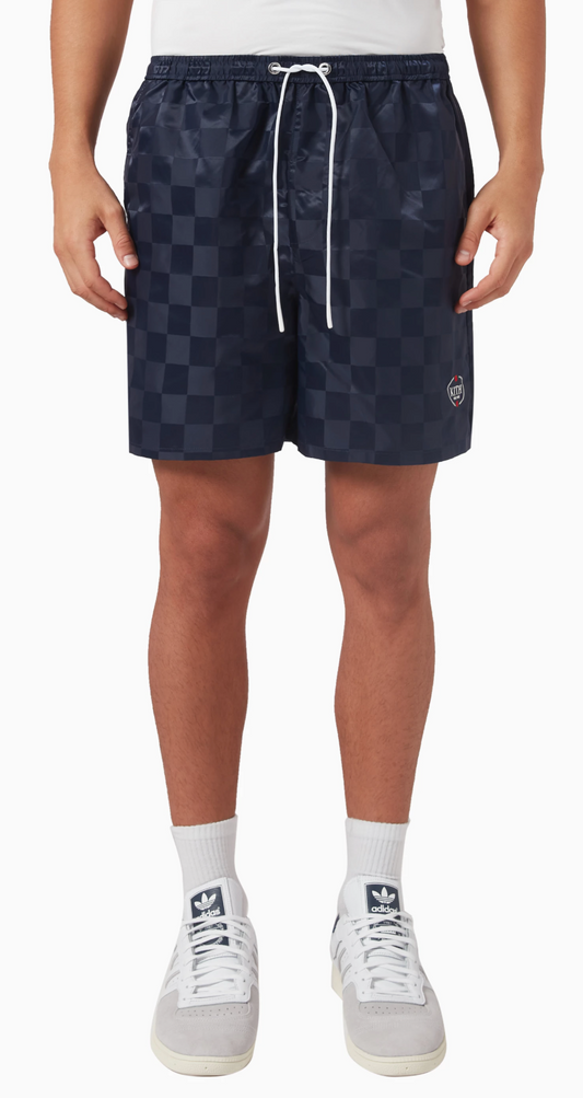 Kith Collins Nylon Pull-Up Drawstring Shorts - Nocturnal Navy - Size Medium