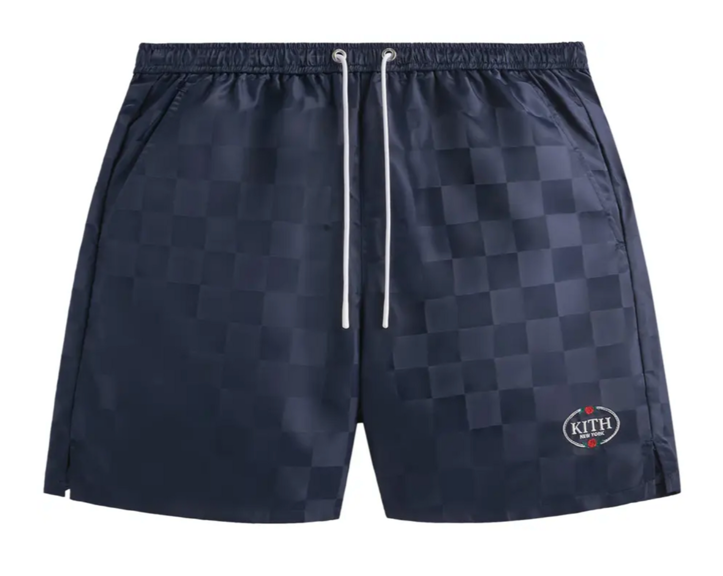 Kith Collins Nylon Pull-Up Drawstring Shorts - Nocturnal Navy - Size Small