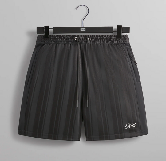 Kith Pinstripe Tricot Active Men's Shorts - Carbon - Size XL BRAND NEW