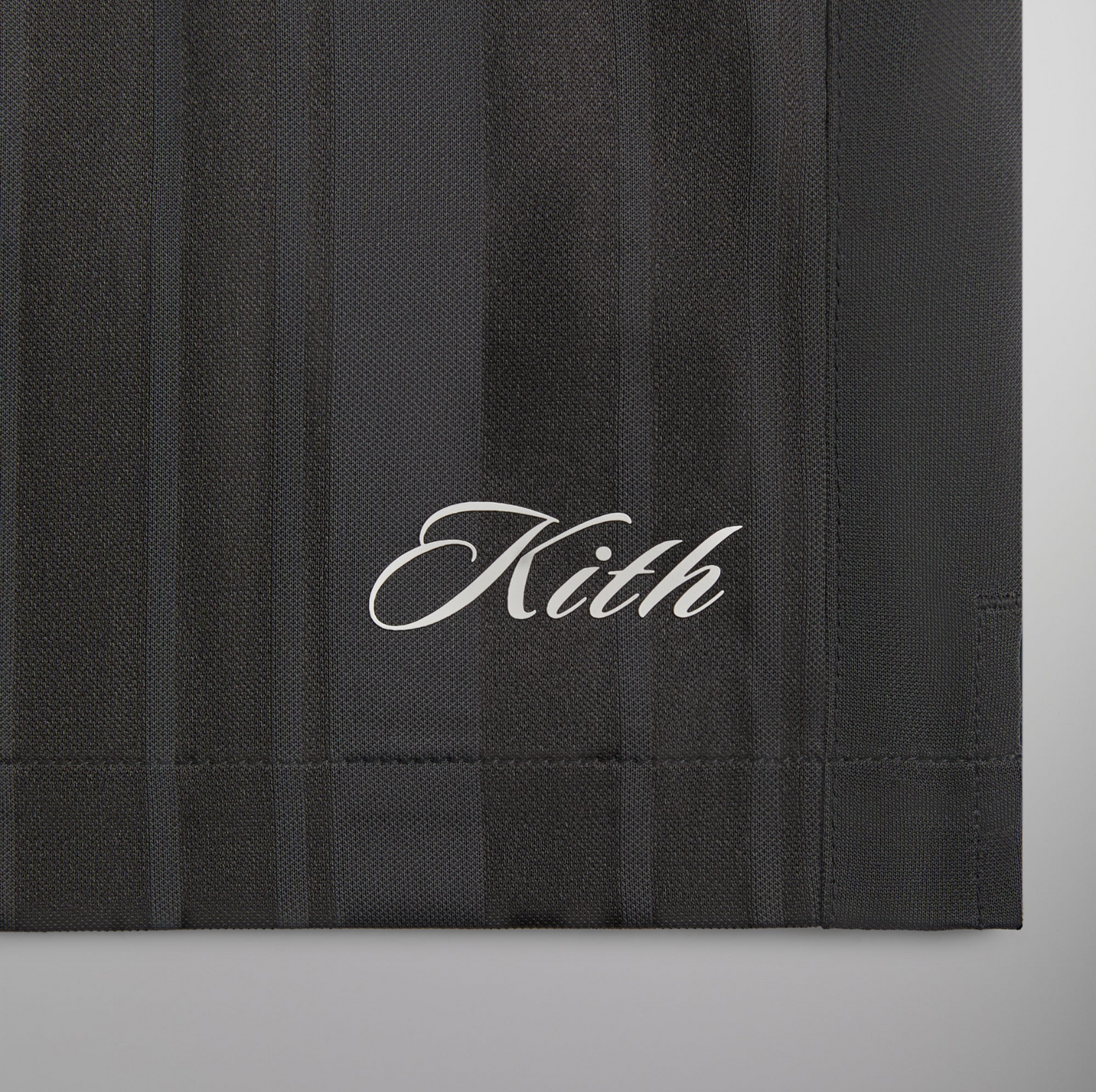 Kith Pinstripe Tricot Active Men's Shorts - Carbon - Size Small