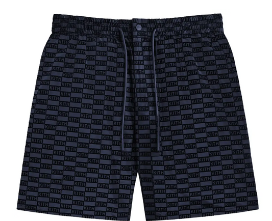 Kith Flocked Monogram Mason Short 'Nocturnal' Size Small BRAND NEW