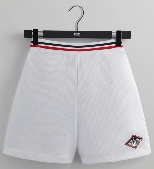 Kith X Wilson 'Kith & Kin' White Men's Basketball Shorts - Size Small