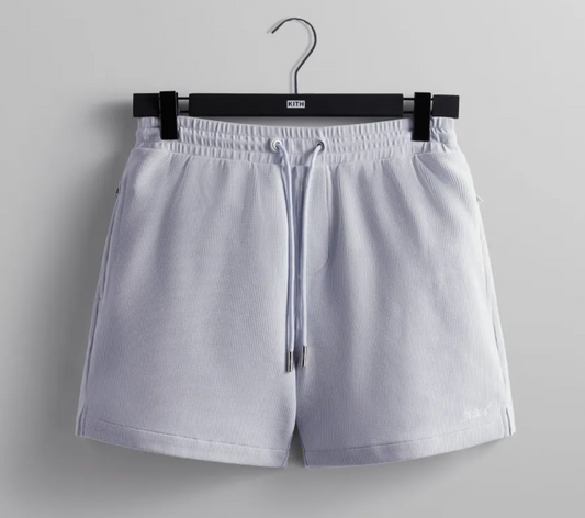 Kith Baby Waffle Graham Shorts - Angelite Blue - Size Small