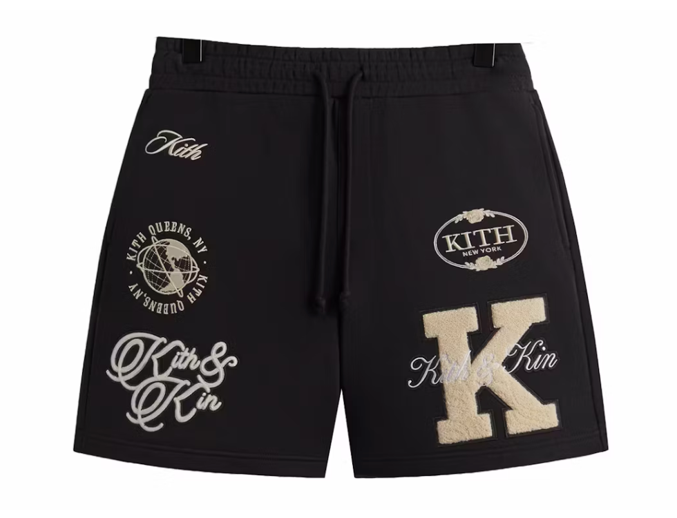 Kith Fleece Curtis Short Black Size Small BRAND NEW