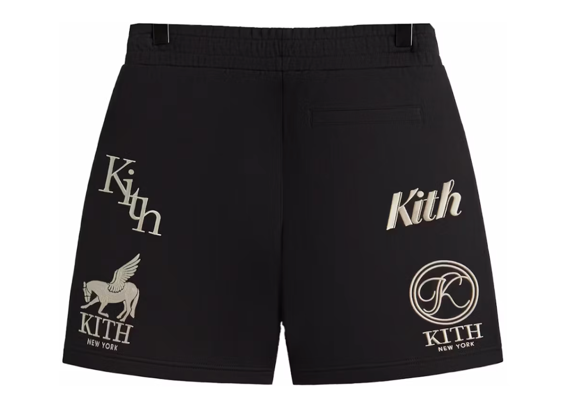 Kith Fleece Curtis Short Black Size Small BRAND NEW