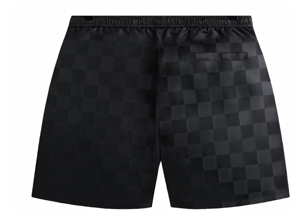 Kith Checkered Satin Collins Men's Shorts - Size Small