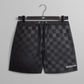 Kith Checkered Satin Collins Men's Shorts - Size Small
