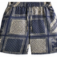 Kith Silk Twill Lewis Men's Shorts - Vista Navy - Size Small