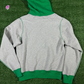 Noah NY Color Block 'Grey/Kelly Green' Pullover Hoodie - Size Small
