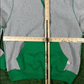 Noah NY Color Block 'Grey/Kelly Green' Pullover Hoodie - Size Small
