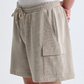 Kith Micro Waffle Fairfax Cargo Shorts Sandrift Size XL BRAND NEW