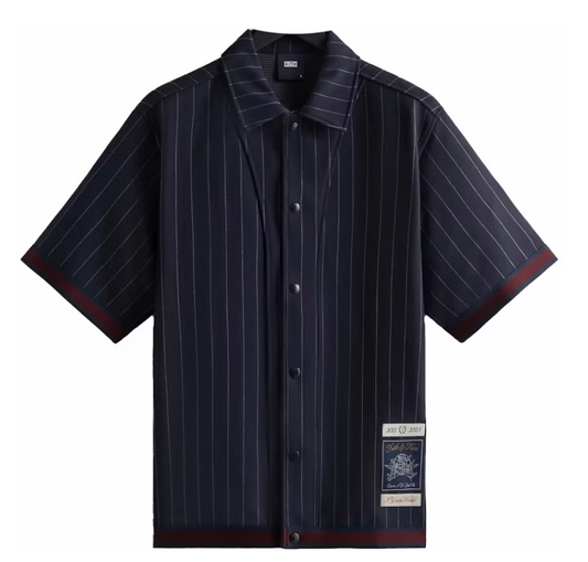 Kith Pinstripe Woodpoint Shooting Shirt Nocturnal Size Small BRAND NEW