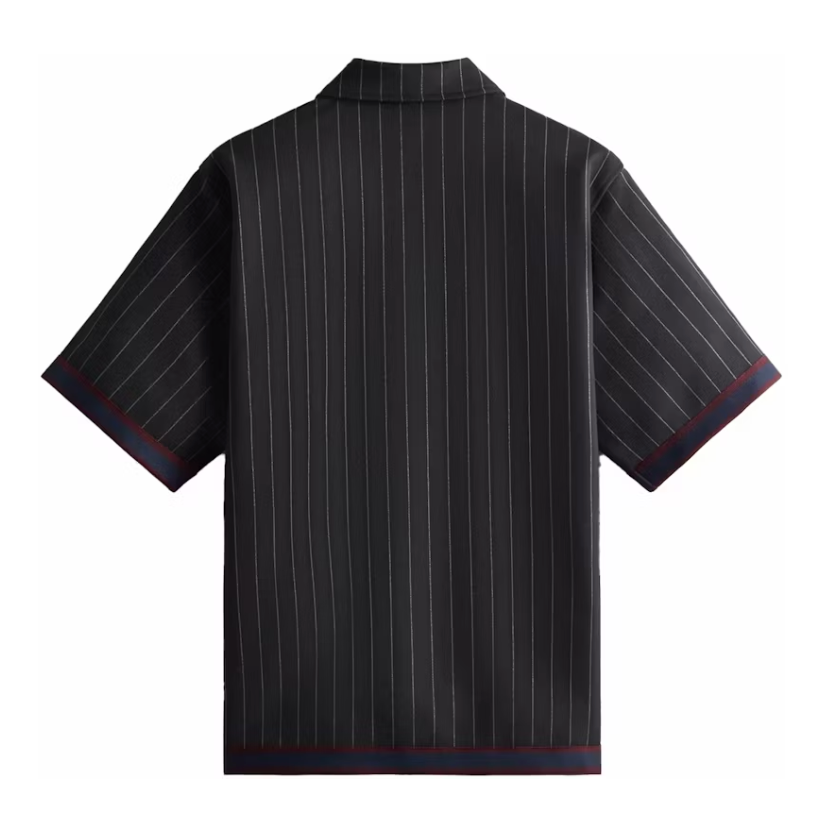 Kith Pinstripe Woodpoint Shooting Shirt Black Size Small Mens BRAND NEW